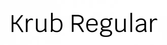 Krub Regular  Descarca Fonturi Gratis