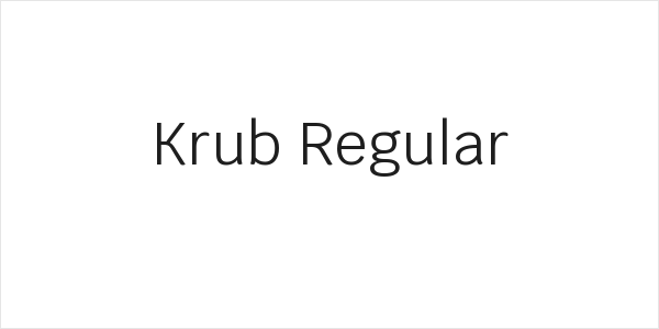 Krub Regular Logo