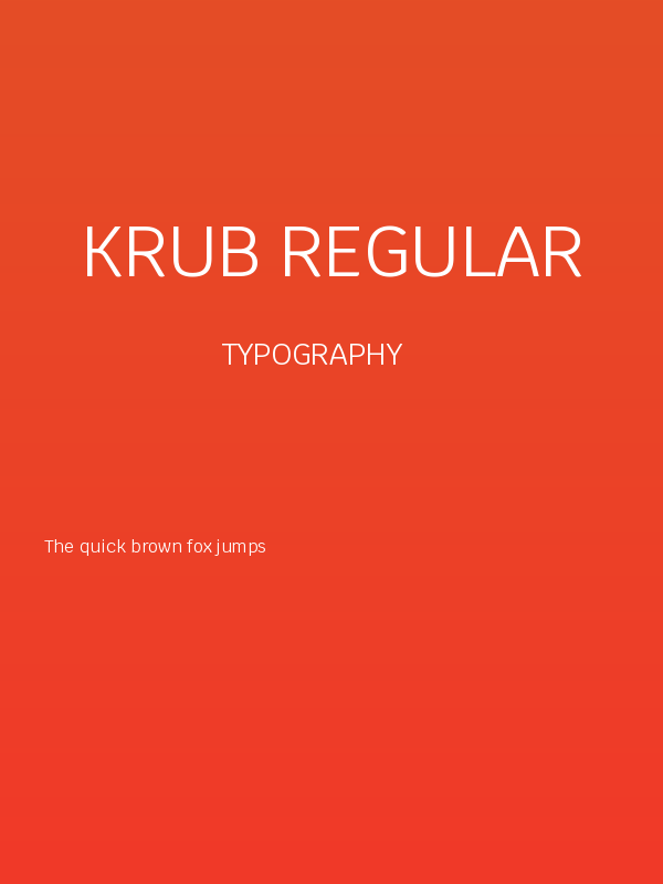 Krub Regular Poster
