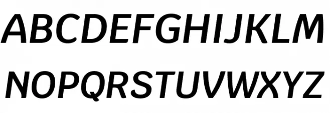 Krub SemiBold Italic Fonte MAIÚSCULAS