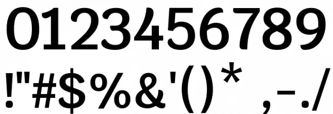 Krub SemiBold Font OTHER CHARS