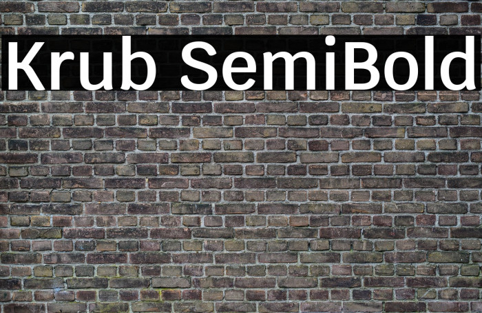 Krub SemiBold Example 2