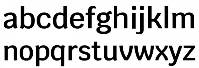 Krub SemiBold フォント 小文字