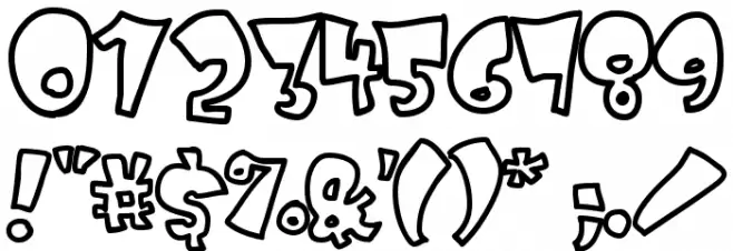 Kruffy Font OTHER CHARS