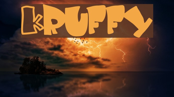 Kruffy Font examples