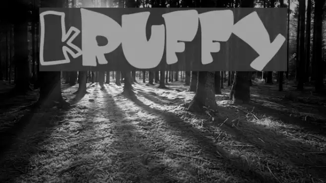 Kruffy Font examples