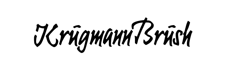 KrugmannBrush Font