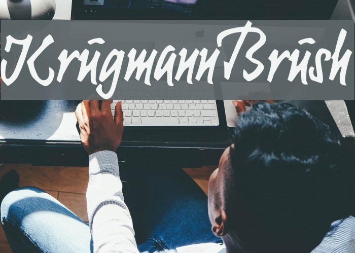 KrugmannBrush Font examples