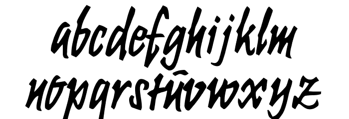 KrugmannBrush Font LOWERCASE