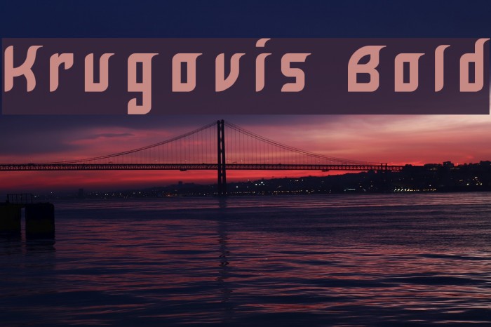 Krugovis Bold Font examples