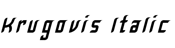 Krugovis-Italic Font
