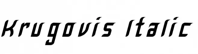 Krugovis-Italic  تنزيل الخطوط