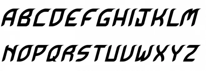 Krugovis-Italic 字体 大写