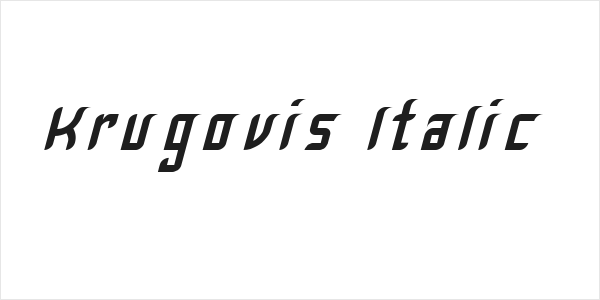 Krugovis-Italic Logo
