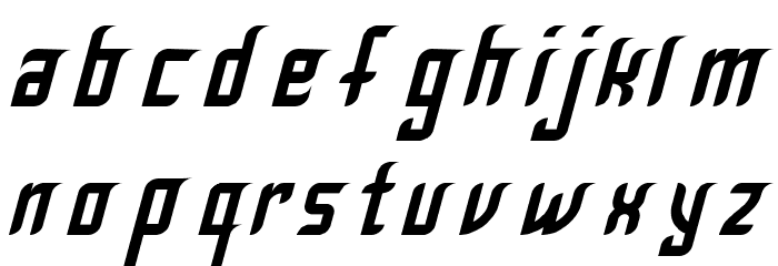 Krugovis-Italic Font LOWERCASE