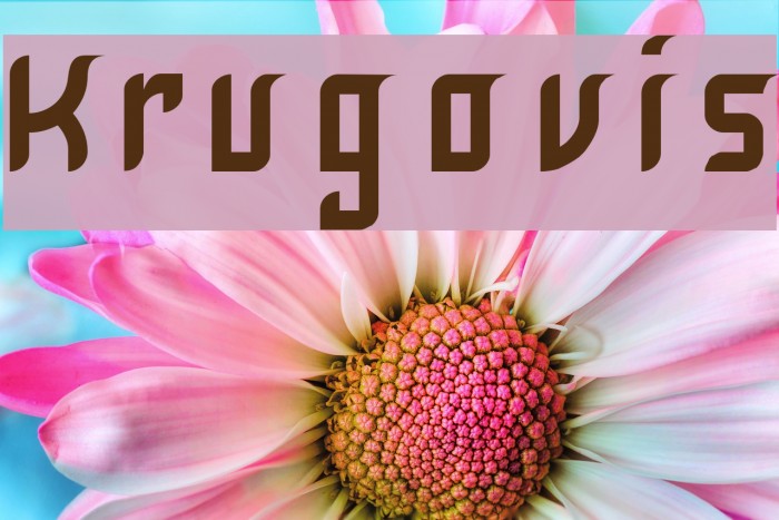 Krugovis Font examples