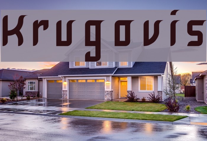 Krugovis Font examples