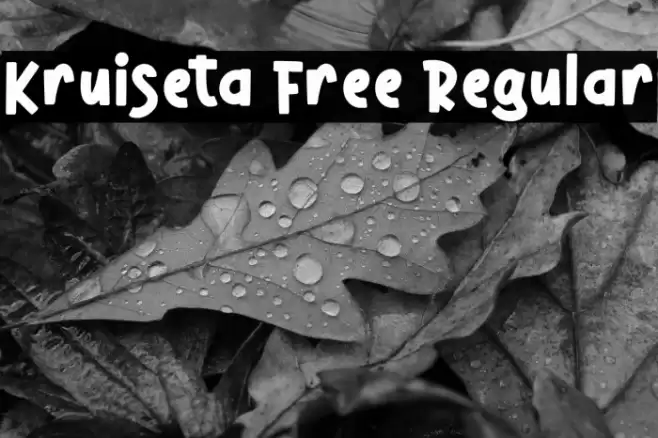 Kruiseta Free Regular Font examples
