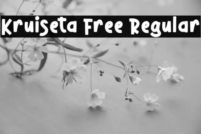 Kruiseta Free Regular Font examples