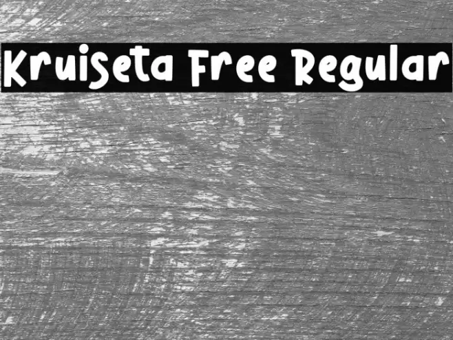 Kruiseta Free Regular Font examples