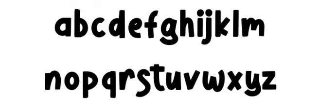 Kruiseta Free Regular Font LOWERCASE