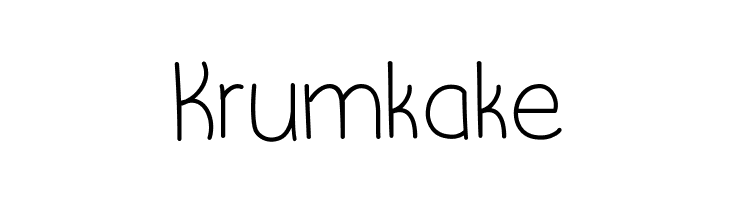 Krumkake  フリーフォントのダウンロード