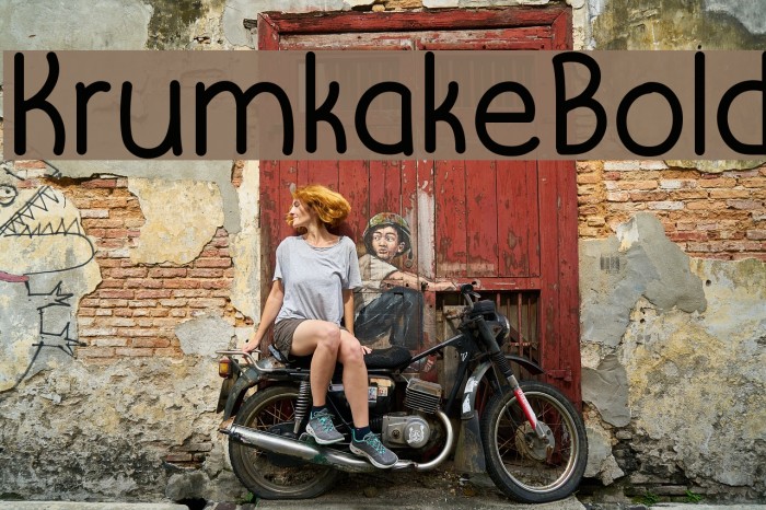 KrumkakeBold Font examples