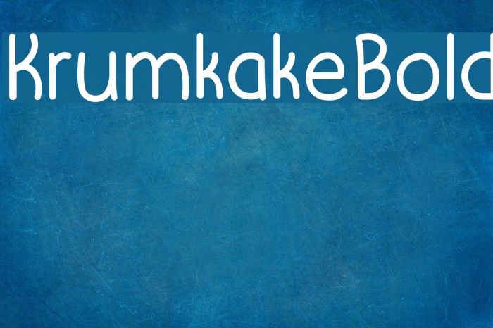 KrumkakeBold Font examples