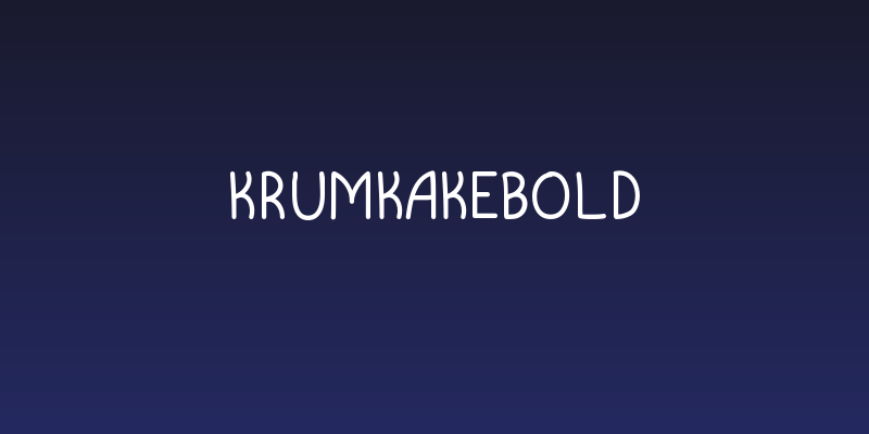 KrumkakeBold Social Header