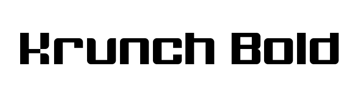 Krunch Bold  नि: शुल्क फ़ॉन्ट्स डाउनलोड