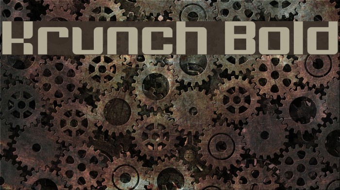 Krunch Bold Example 3