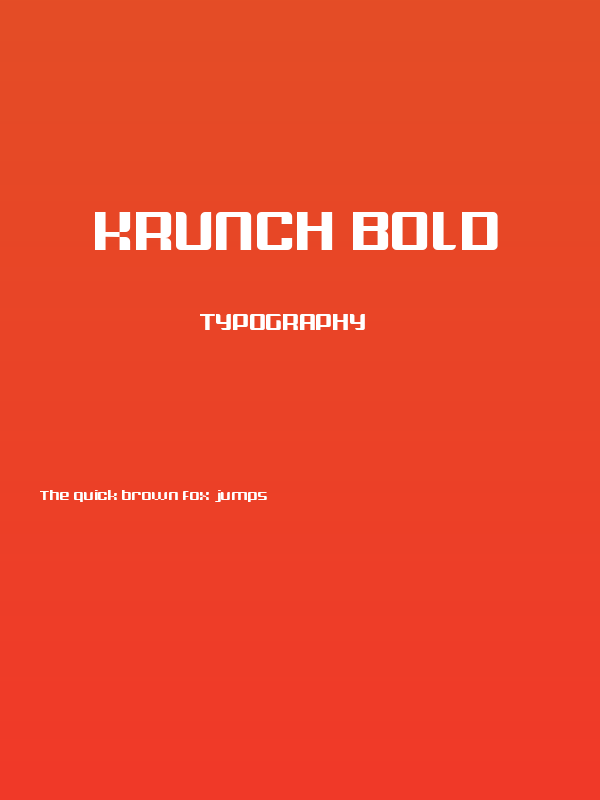 Krunch Bold Poster