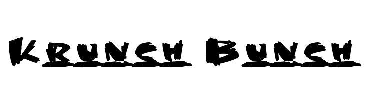 Krunch Bunch  Скачать бесплатные шрифты