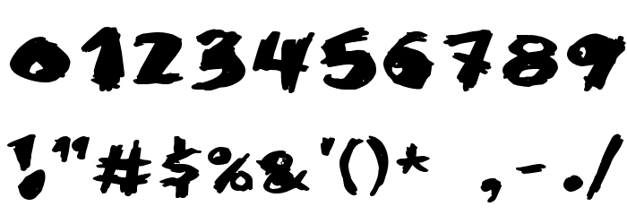 Krunch Bunch Font OTHER CHARS