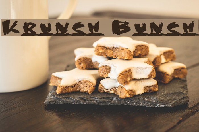 Krunch Bunch Font examples