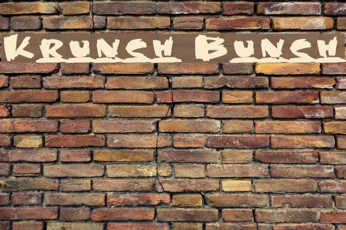 Krunch Bunch Font examples