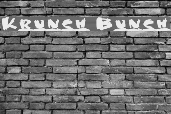 Krunch Bunch Шрифта examples