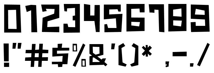 Krunch Font OTHER CHARS