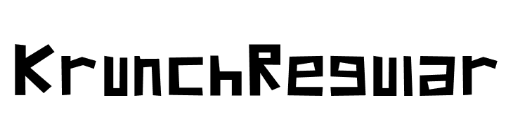 KrunchRegular Font