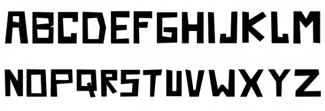 KrunchRegular 字体 大写