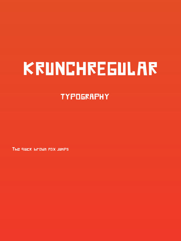 KrunchRegular Poster