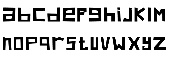 KrunchRegular Font LOWERCASE