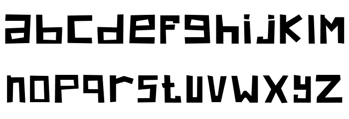 Krunch Font LOWERCASE