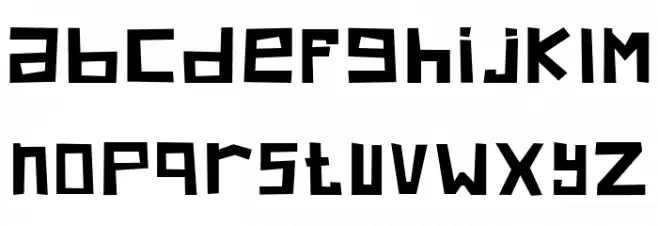 Krunch Font Litere mici