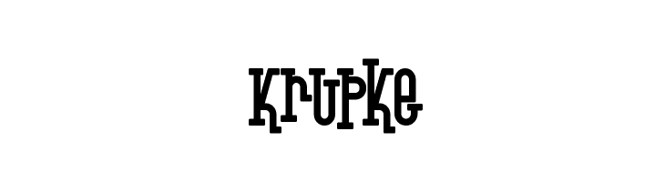 Krupke Font