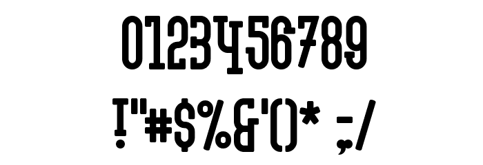 Krupke Font OTHER CHARS