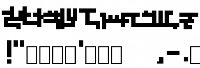 Kruptos Regular Font OTHER CHARS