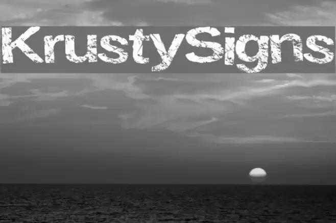 KrustySigns Font examples