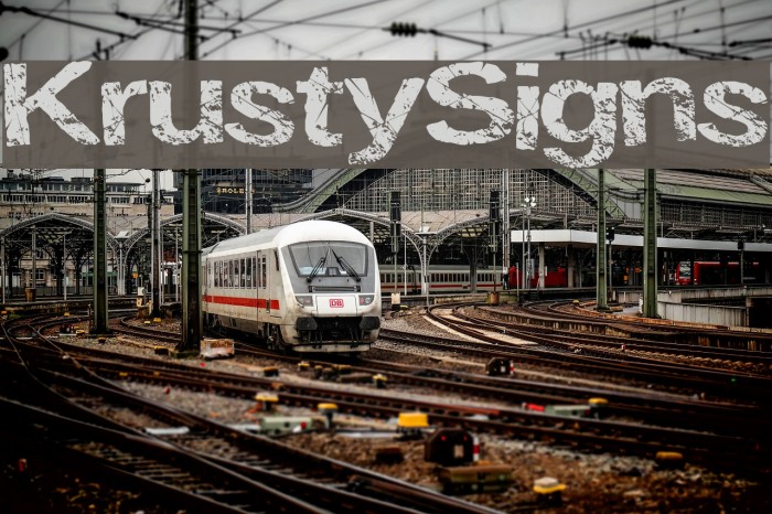 KrustySigns Font examples
