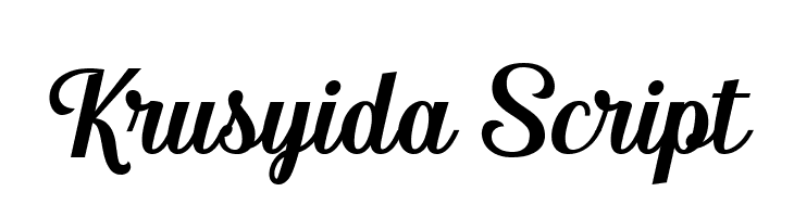 Krusyida Script  Frei Schriftart Herunterladen